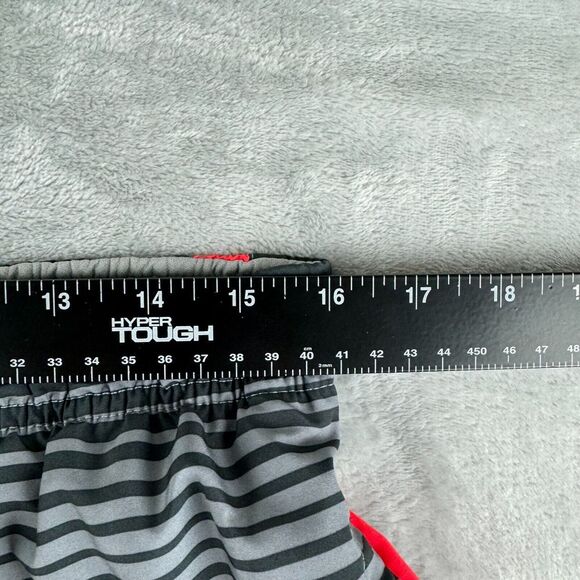 Nike Running Shorts Mens Large Grey Striped Lightweight Performance 7" Inseam - Picture 13 of 16